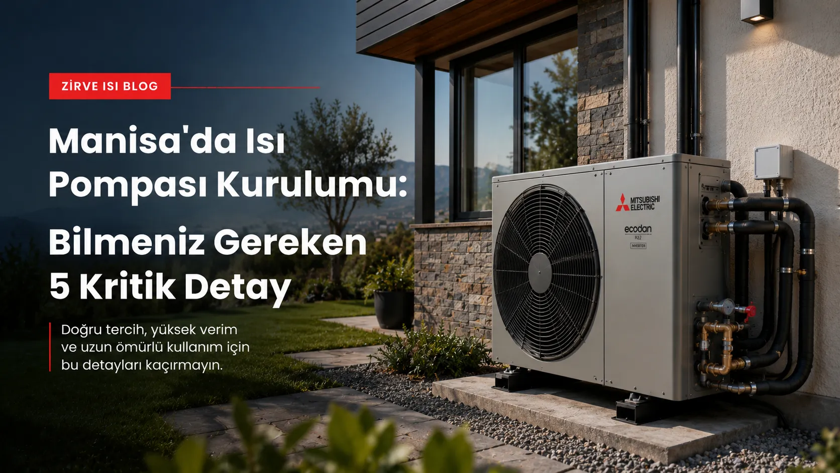 Manisa'da Isı Pompası Kurulumu: Bilmeniz Gereken 5 Kritik Detay